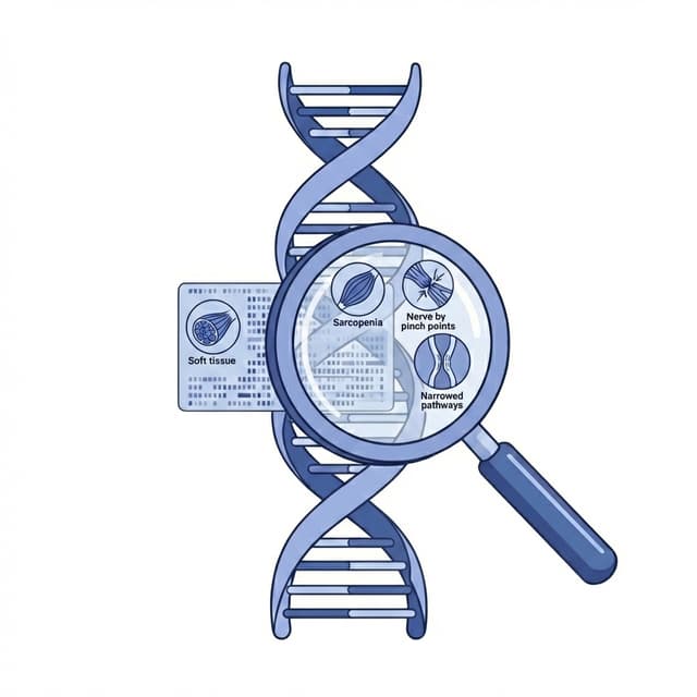 DNA analysis and soft tissue analytics visualization